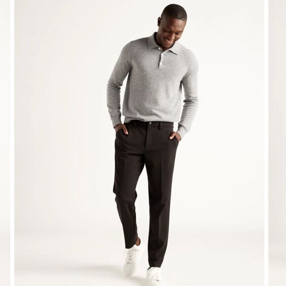 Quince Men’s Ultra Stretch 24/7 Smart Chino Pants in Dark Charcoal 34x32 - Picture 1 of 8